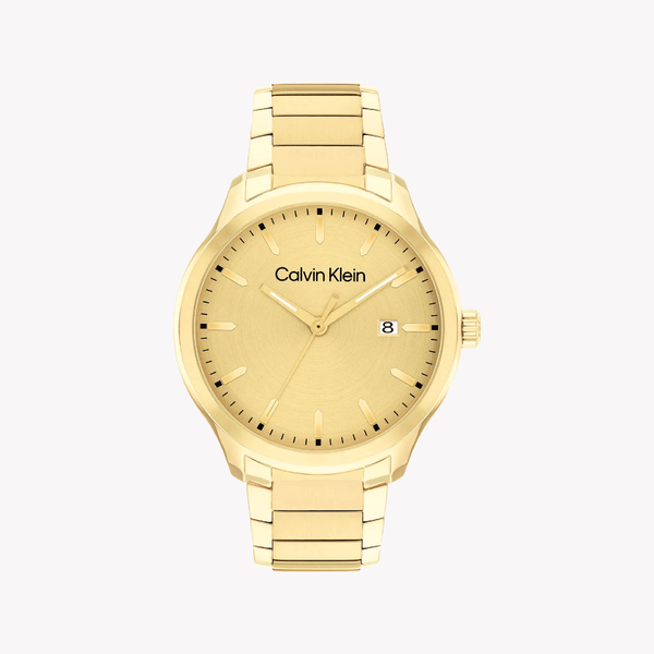 Calvin Klein Men's Gold Stainless Steel Watch, Gold Dial | 25200349 by i-watch