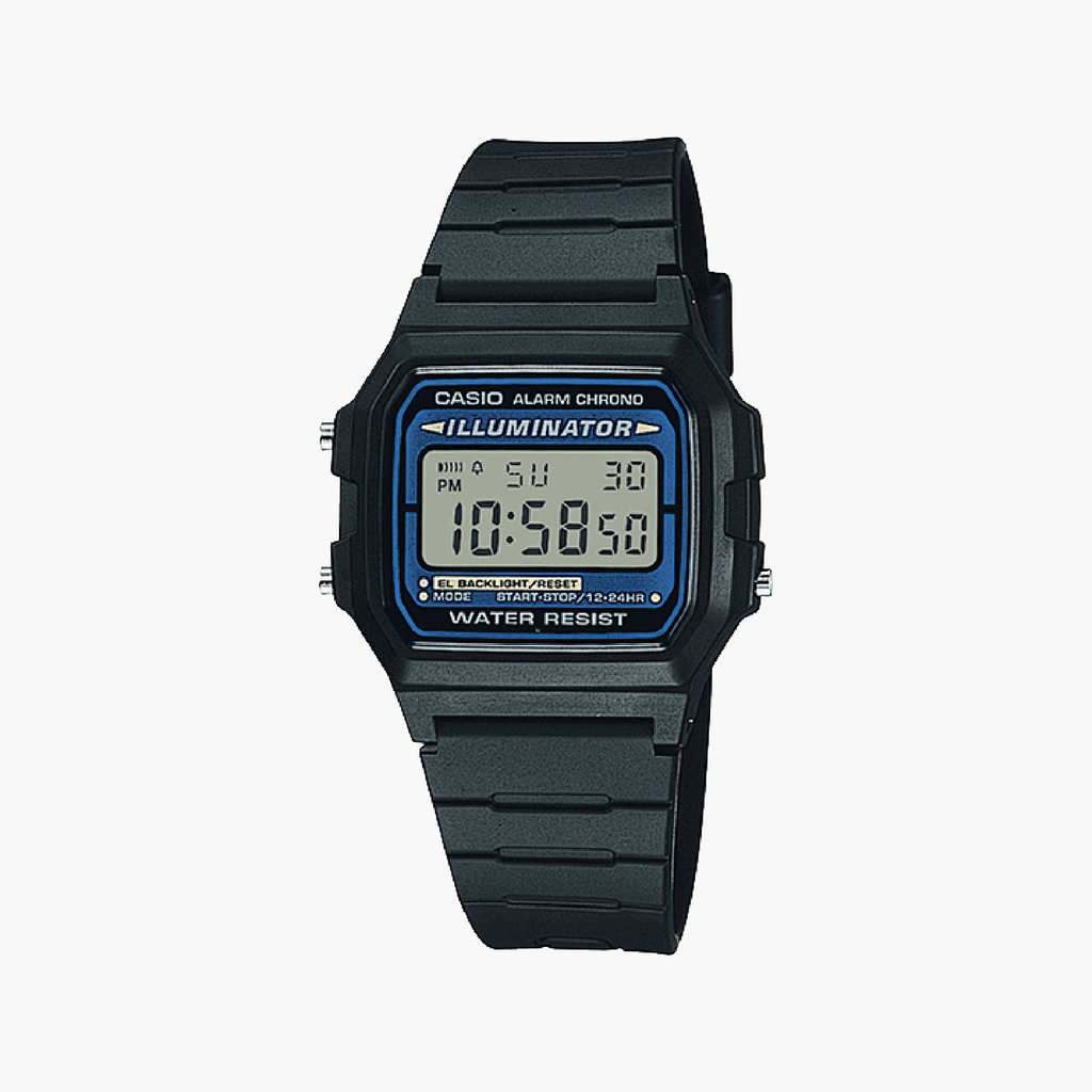 CASIO F-105W-1AWYEF MODERN UTILITY - SLEEK BLACK DIGITAL TIMEPIECE WITH PRACTICAL FUNCTIONS