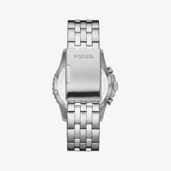 Fossil Men's Silver Watch, Black Dial | Fs5827 by i-watch