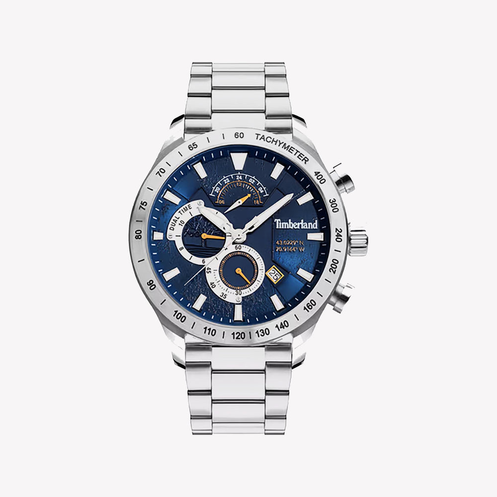 Timberland Men's Silver Watch, Blue Dial | Tdwgk2100205 by i-watch