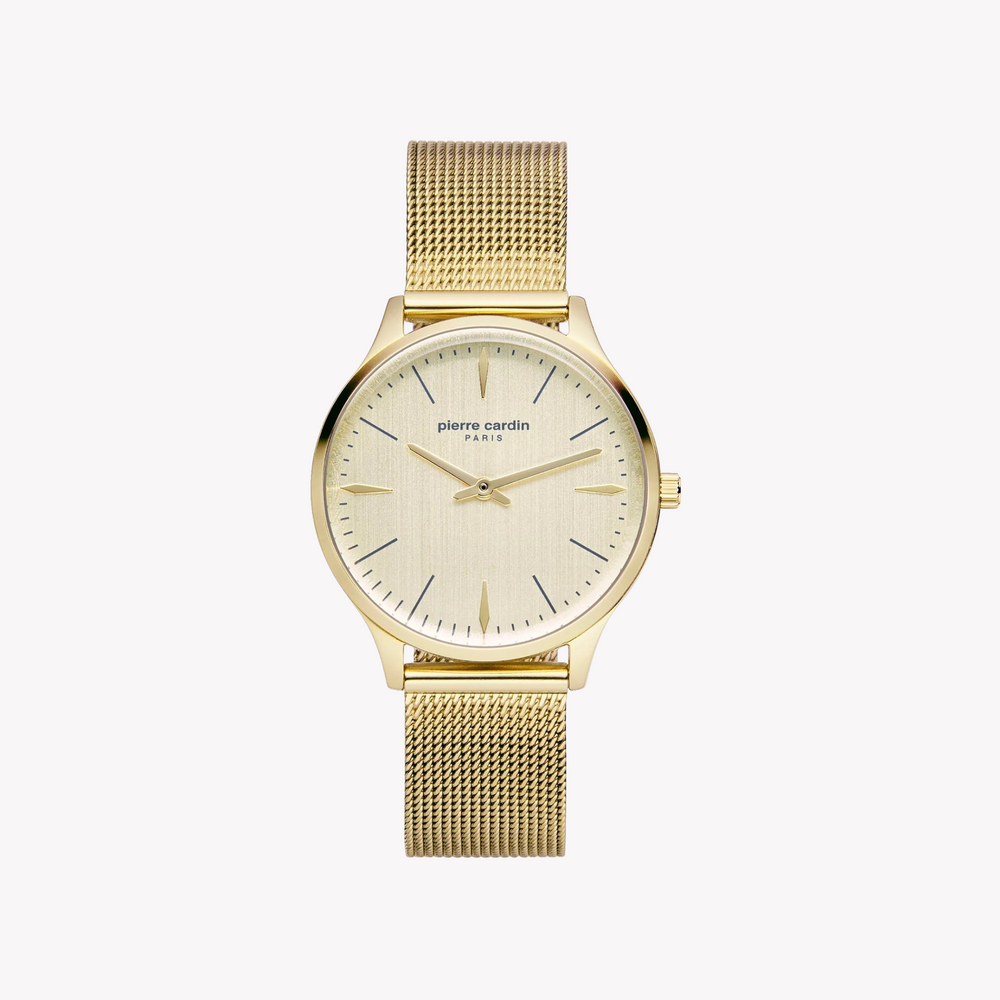 Pierre Cardin Women's Gold Watch, Stainless Steel Band | Pc902282f14 by i-watch