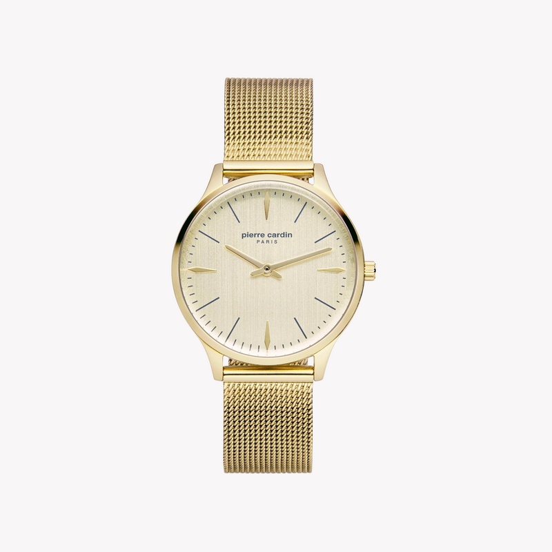 Pierre Cardin Women's Gold Watch, Stainless Steel Band | Pc902282f14 by i-watch
