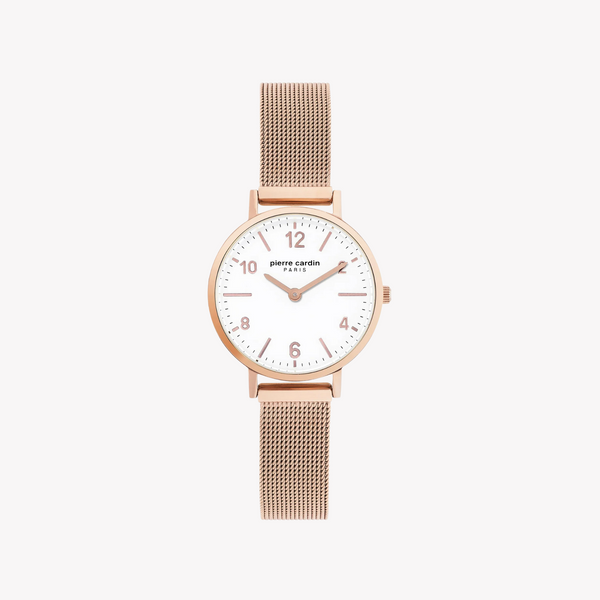 Pierre Cardin Women's Rose Gold Watch, White Dial | Pc902662f14 by i-watch