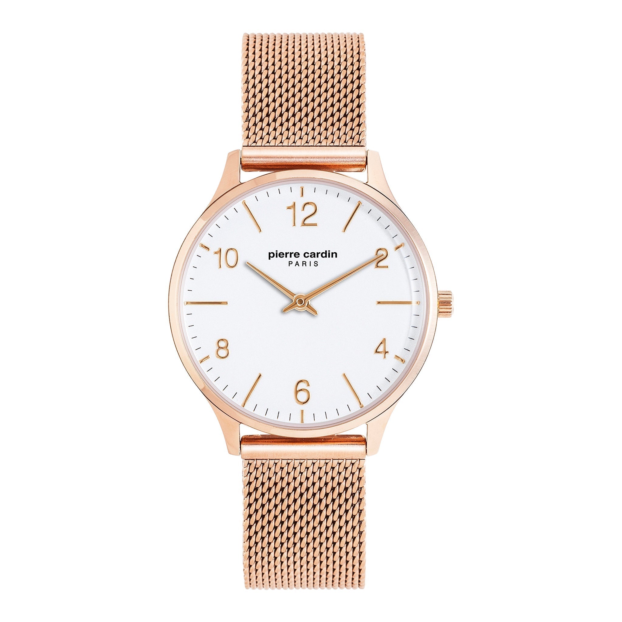 PIERRE CARDIN Women's Watch with Rose Gold Stainless Steel Case and Rose Gold Stainless Steel Band