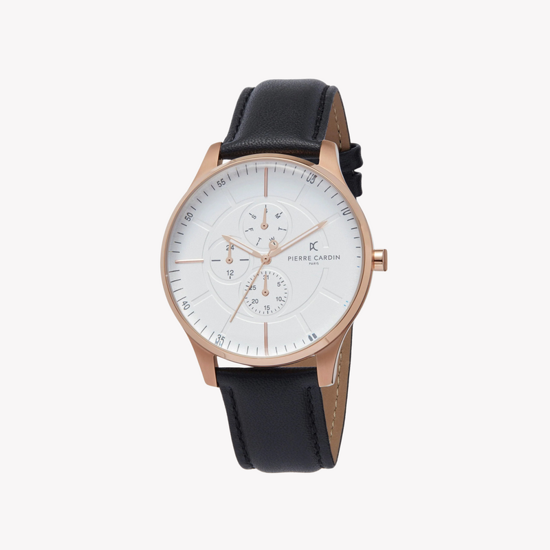 Pierre Cardin Men's Rose Gold Watch, White Dial | Pc902731f117 by i-watch