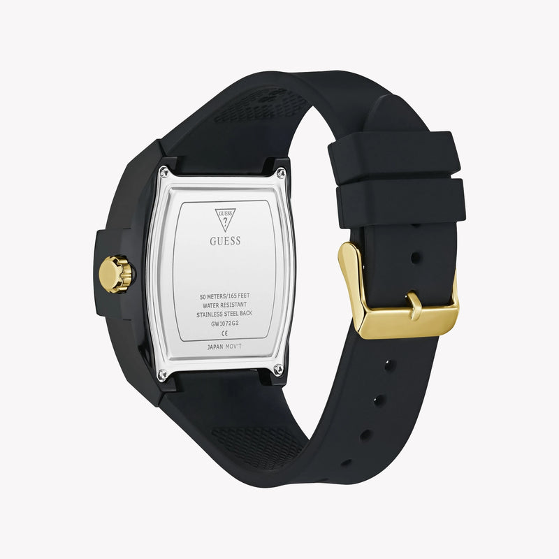 Guess Men's Phoenix Black Silicone Watch GW1072G2