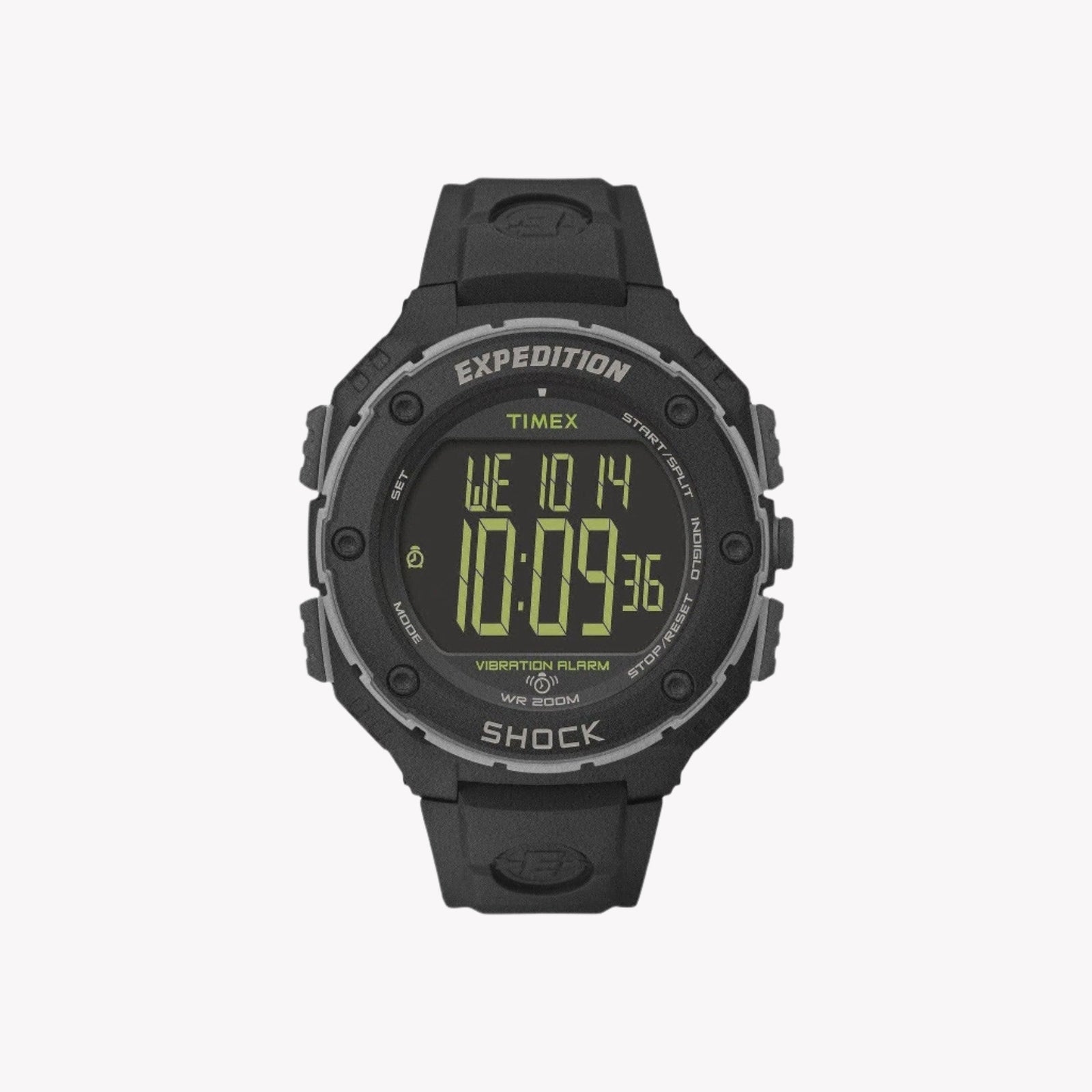 TIMEX EXPEDITION RUGGED T49950 - MEN'S DIGITAL WATCH WITH BLACK RESIN BAND & 200M WATER RESISTANCE