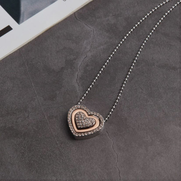 Zink Women's Silver Stainless Steel Necklace | Zfnl006g