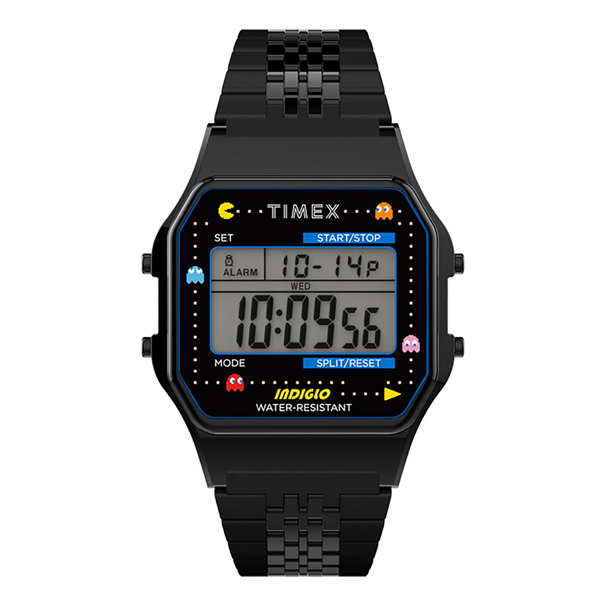 TIMEX TW2U32100 LAB COLLAB - UNISEX BLACK STAINLESS STEEL DIGITAL WATCH