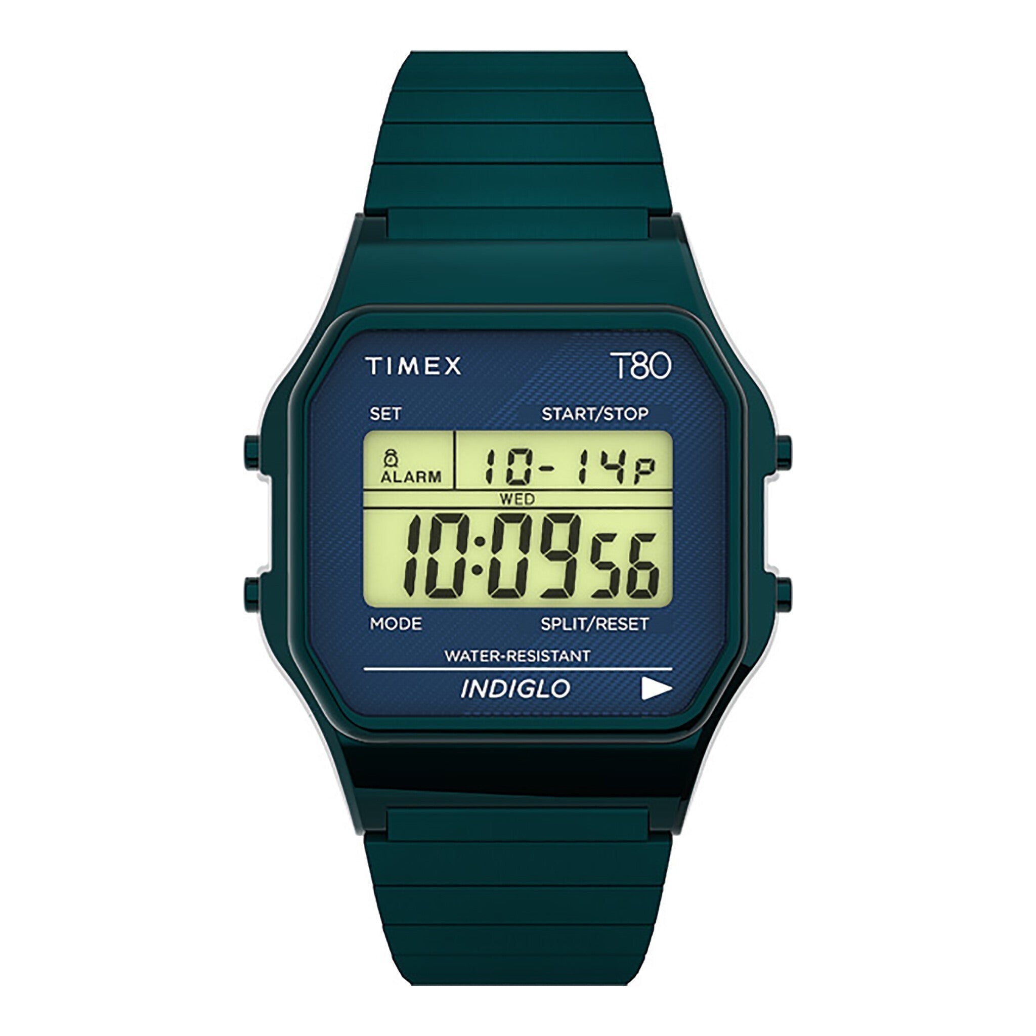 TIMEX TW2U93800 LAB ARCHIVE - UNISEX BLUE STAINLESS STEEL DIGITAL WATCH with INDIGLO LIGHT