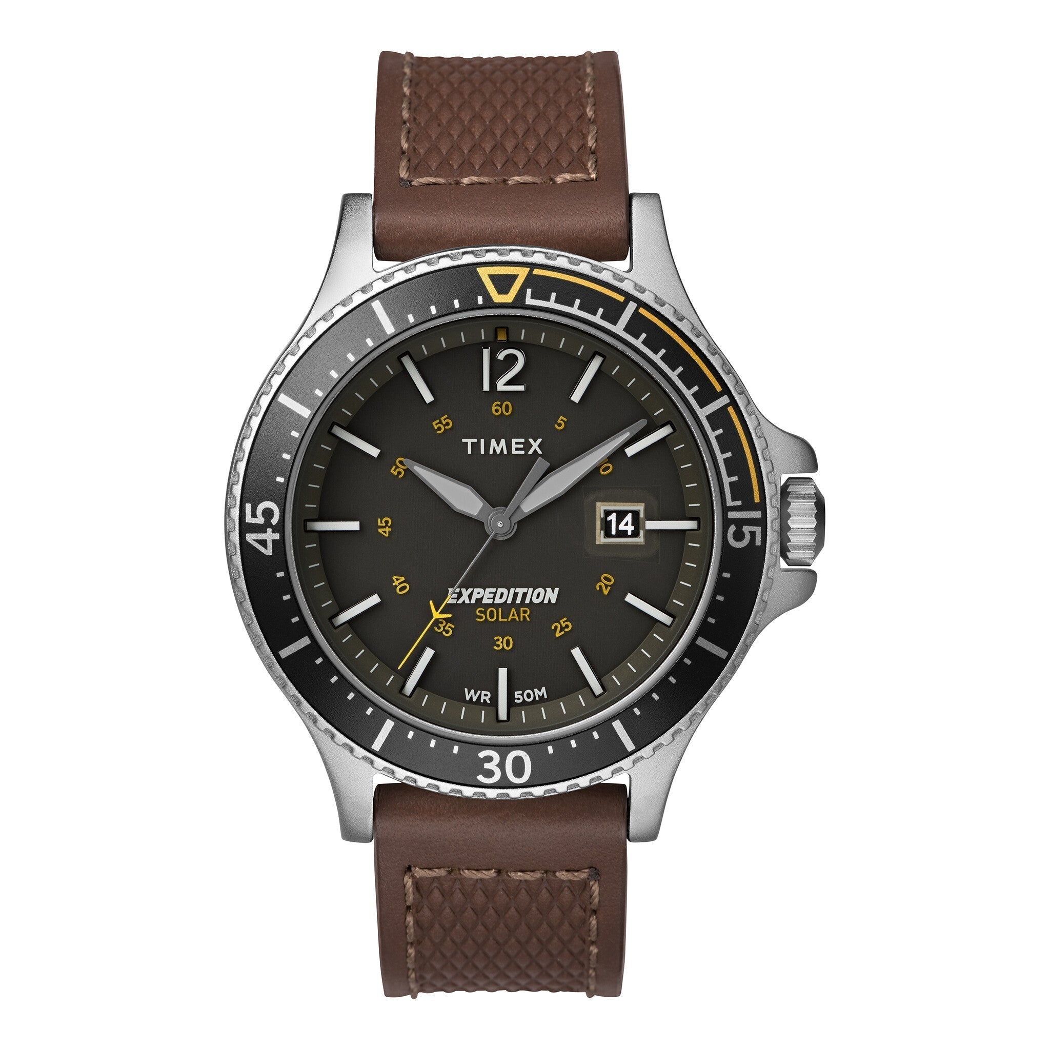 TIMEX Expedition Ranger Solar TW4B15100 - MEN'S CLASSIC BRASS & LEATHER TIMEPIECE