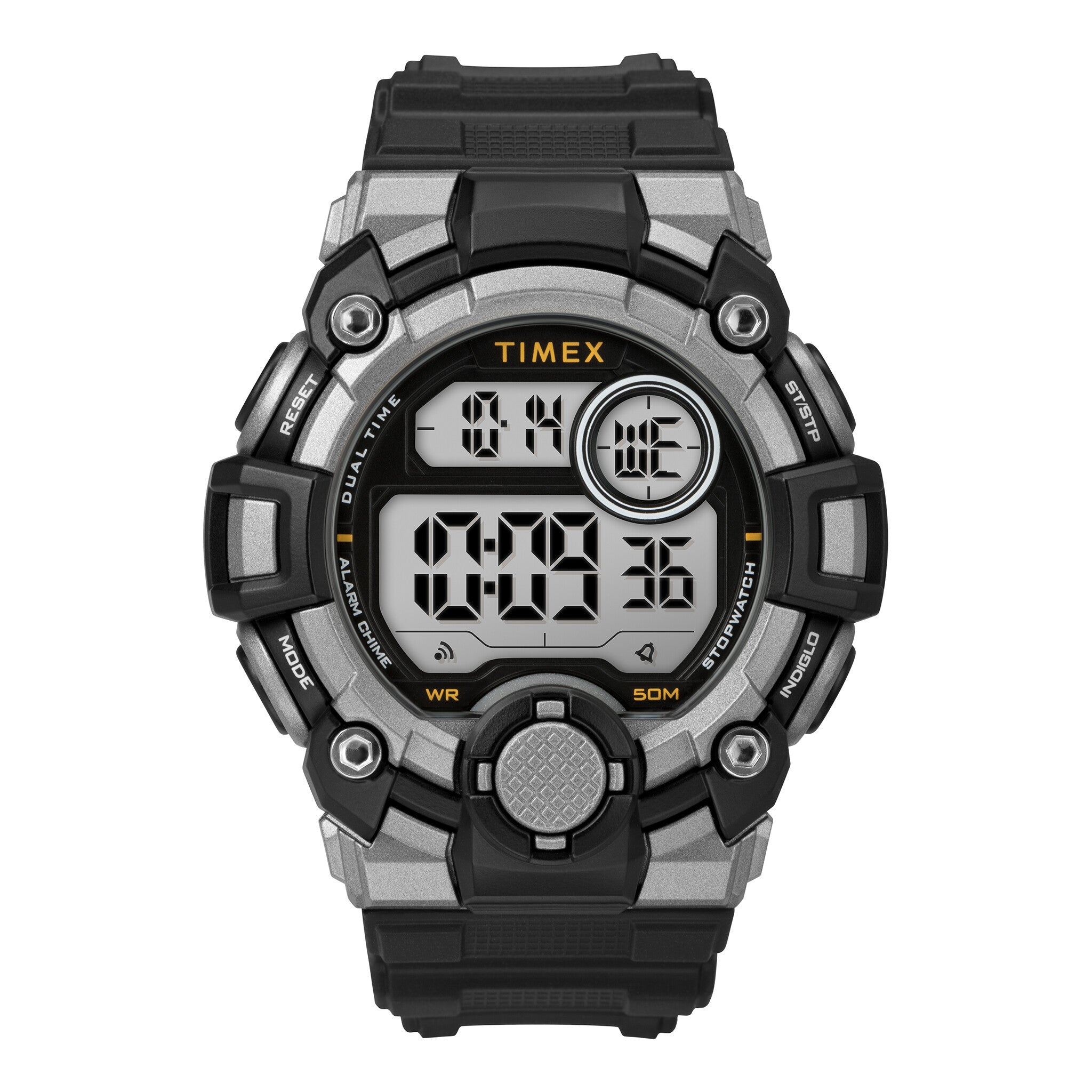 TIMEX A-GAME TW5M27700 - MEN'S DIGITAL RESIN WATCH with ALARM & INDIGLO LIGHT