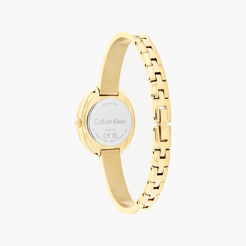 Ck Calvin Klein Women's Gold Stainless Steel Watch | K3m53121 by i-watch