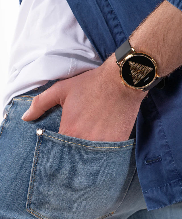 GUESS W1161G1 BOLD ELEGANCE - GOLD STAINLESS STEEL & BLACK SILICONE WOMEN'S WATCH-i-Watch-4