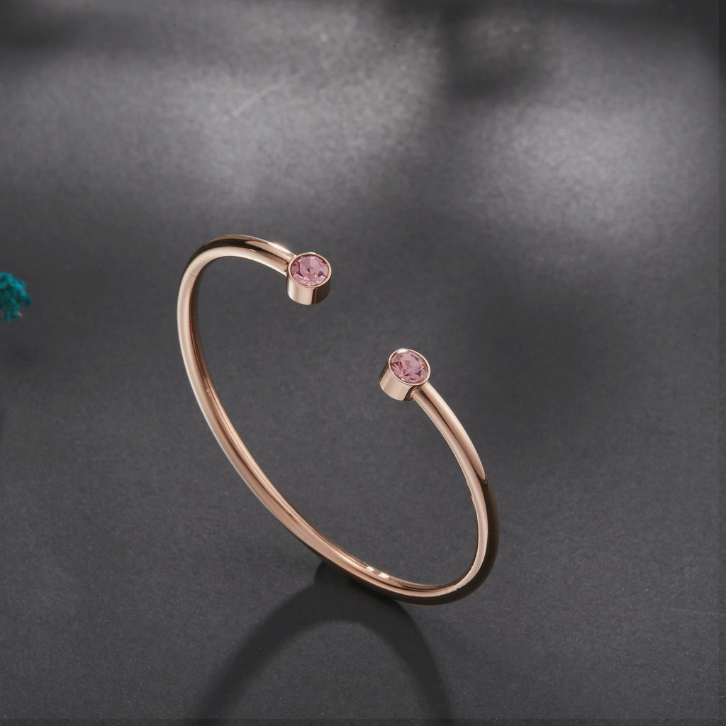 Zink Women's Rose Gold Stainless Steel Bracelet | Zfbg001rgpn