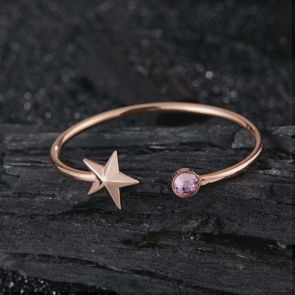 Zink Women's Rose Gold Stainless Steel Bracelet | Zfbg002rgpn