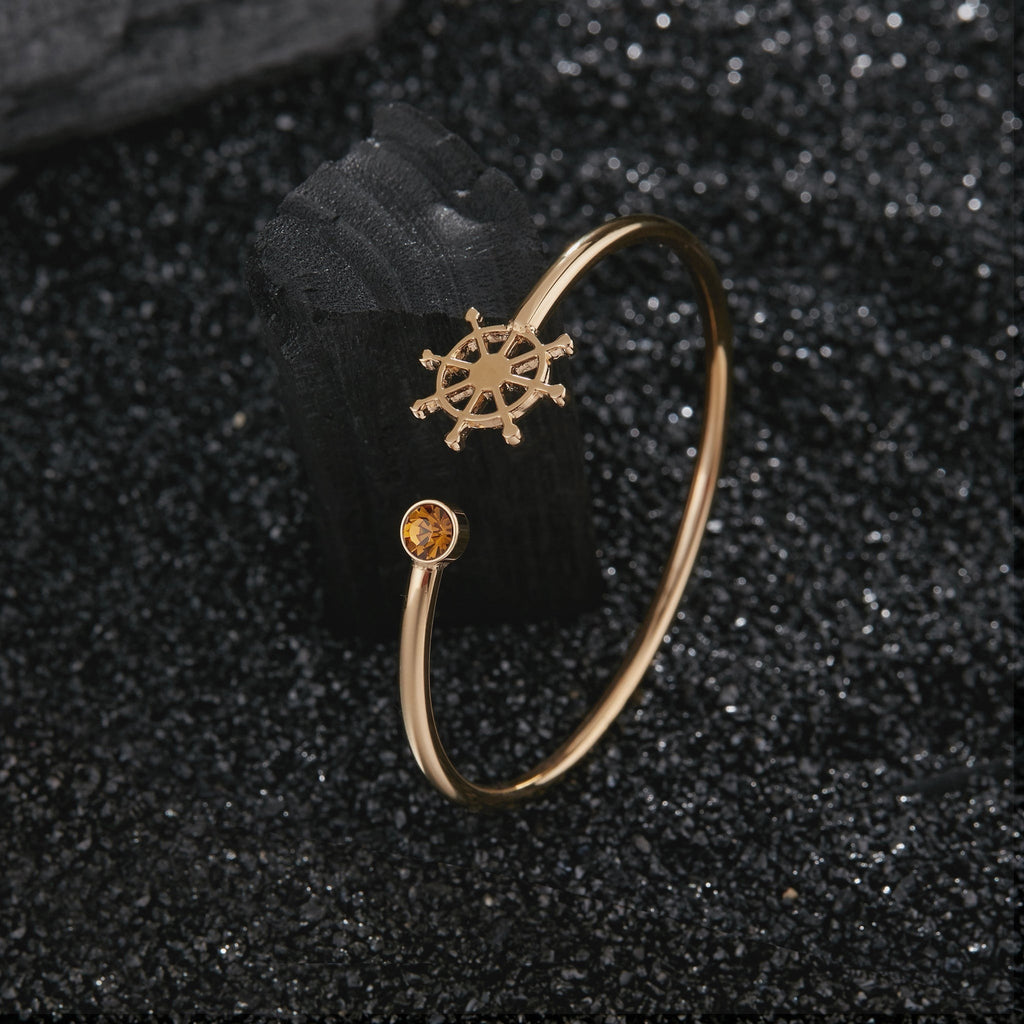 Zink Women's Gold Stainless Steel Bracelet | Zfbg004gt