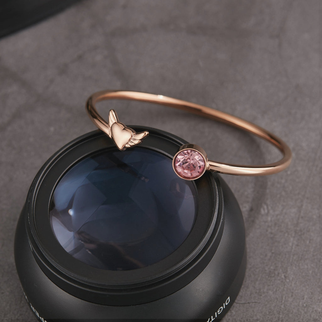 Zink Women's Rose Gold Stainless Steel Bracelet | Zfbg006rgpn