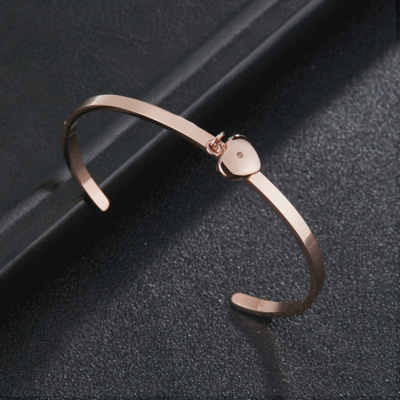 Zink Women's Rose Gold Stainless Steel Bracelet | Zfbg009rg