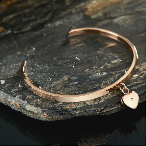 Zink Women's Rose Gold Stainless Steel Bracelet | Zfbg009rg