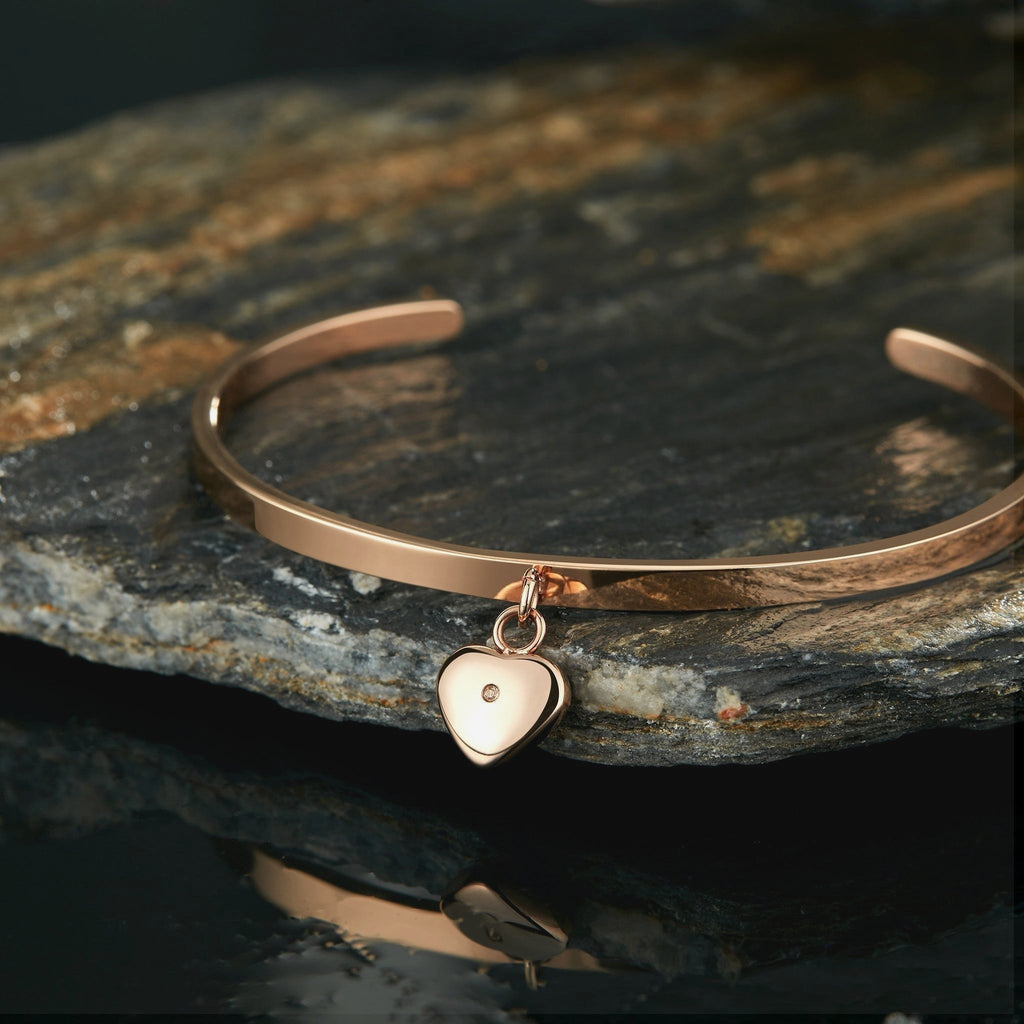 Zink Women's Rose Gold Stainless Steel Bracelet | Zfbg009rg