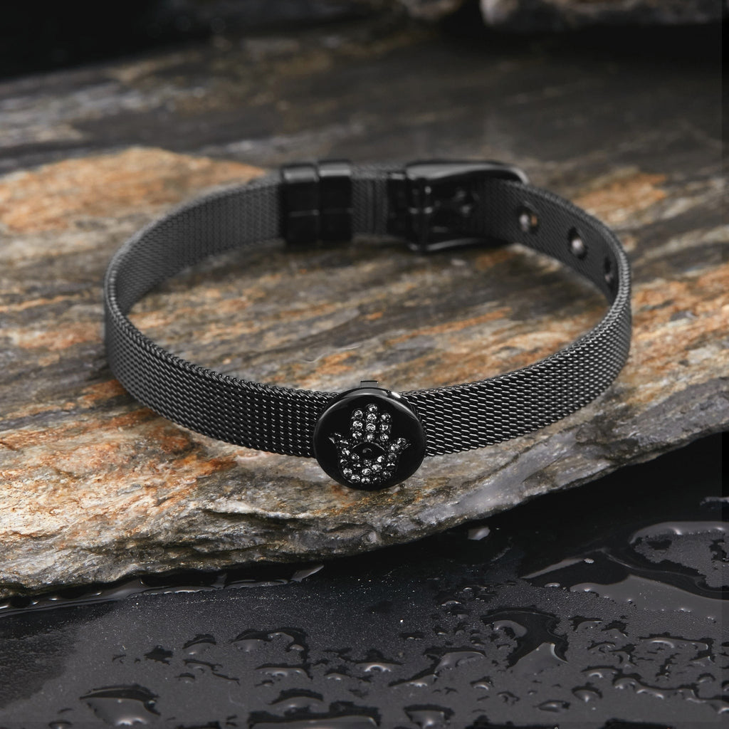 Zink Women's Black Stainless Steel Bracelet | Zfbr001b6