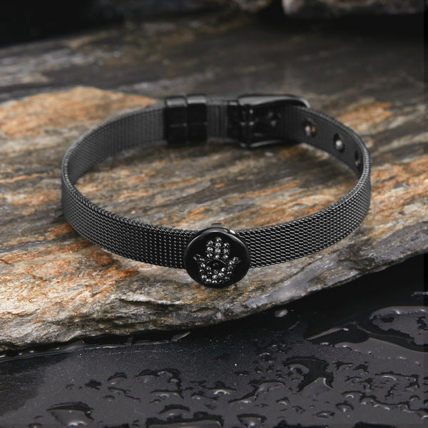 Zink Women's Black Stainless Steel Bracelet | Zfbr001b6