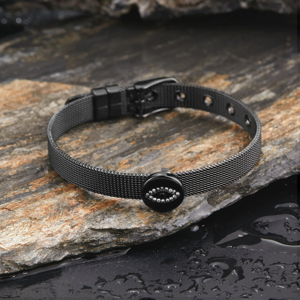 Zink Women's Black Stainless Steel Bracelet | Zfbr001b7