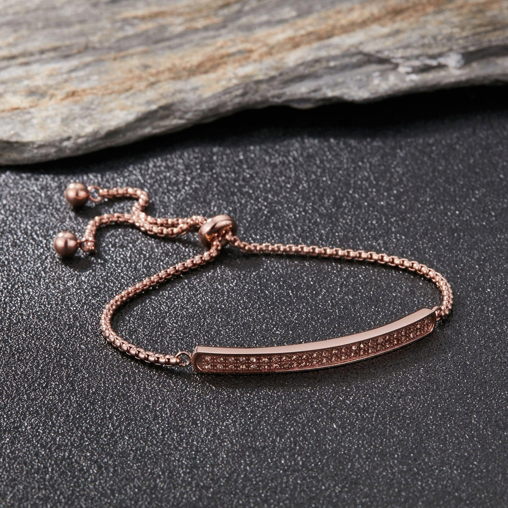 Zink Women's Rose Gold Stainless Steel Bracelet | Zfbr004rgs