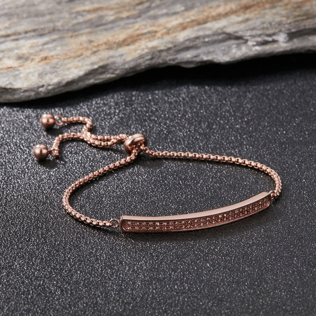 Zink Women's Rose Gold Stainless Steel Bracelet | Zfbr004rgs