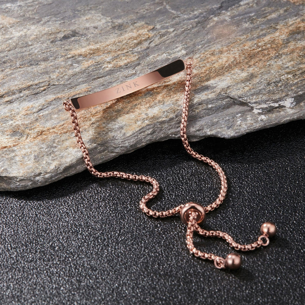 Zink Women's Rose Gold Stainless Steel Bracelet | Zfbr004rgs