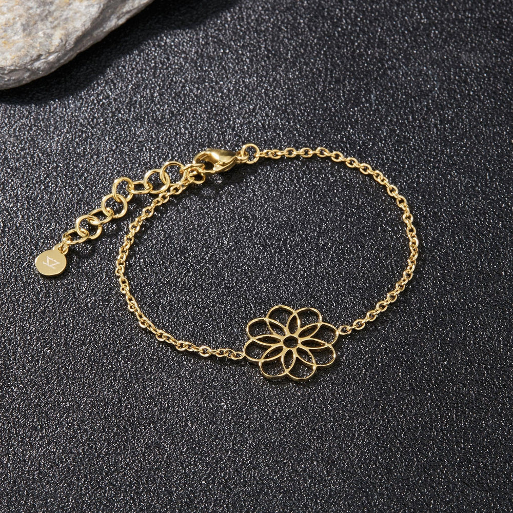 Zink Women's Gold Stainless Steel Bracelet | Zfbr005g