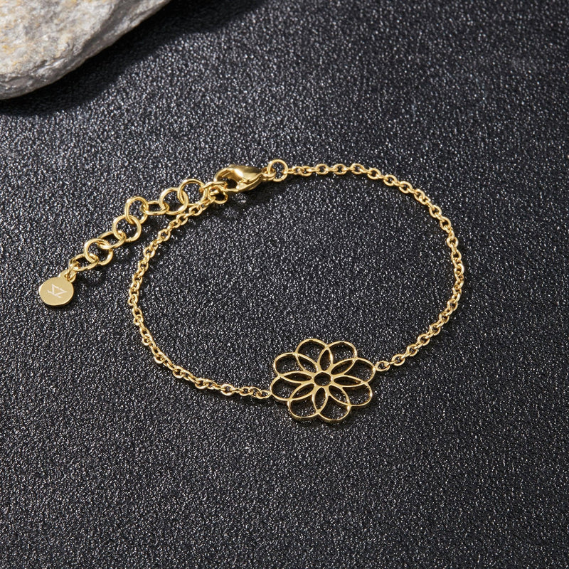 Zink Women's Gold Stainless Steel Bracelet | Zfbr005g