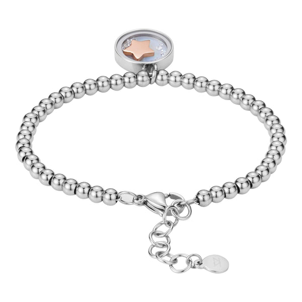 Zink Women's Stainless Steel Bracelet, Silver With Star Charm | Zk-Br-001 by i-watch