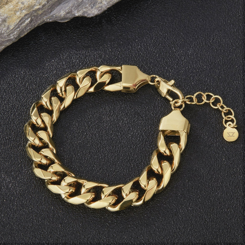 Zink Women's Gold Stainless Steel Bracelet | Zfbr019g12m