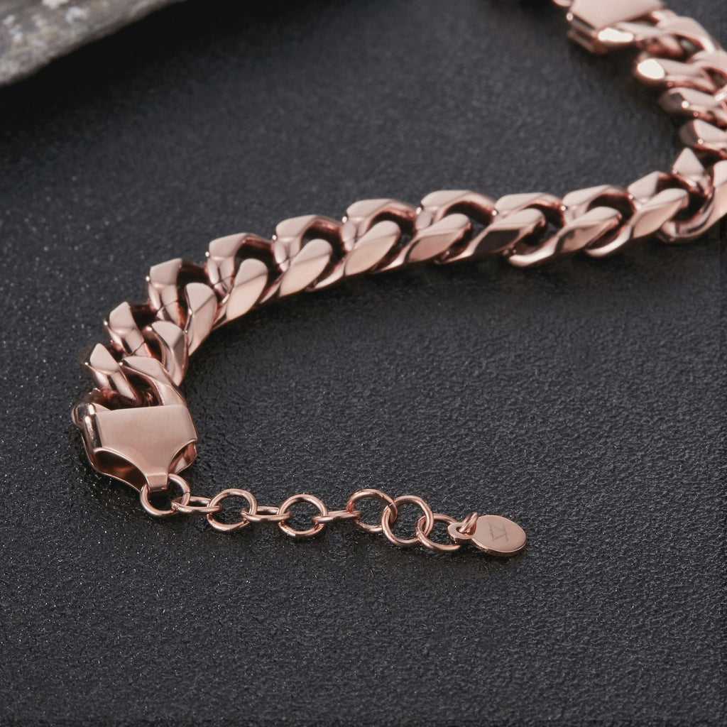 Zink Women's Rose Gold Stainless Steel Bracelet | Zfbr019rg12m