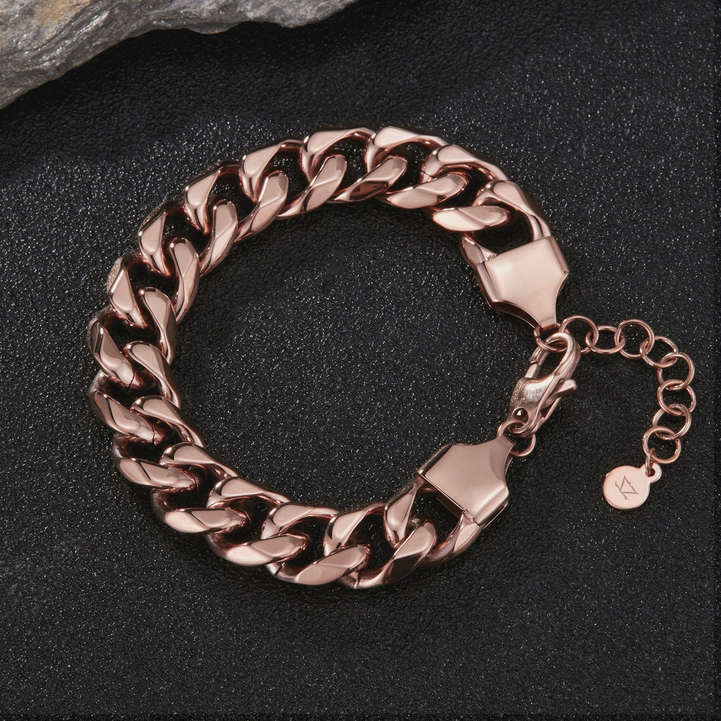 Zink Women's Rose Gold Stainless Steel Bracelet | Zfbr019rg12m