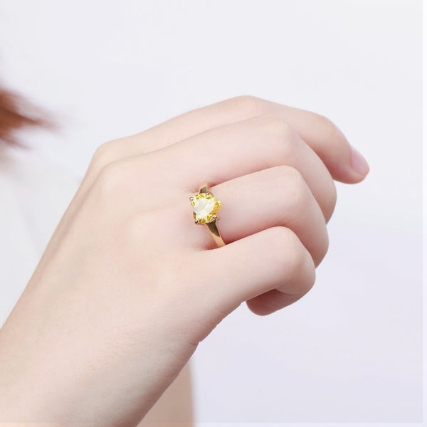 Zink Women's Gold Stainless Steel Ring | Zfrg002ghg