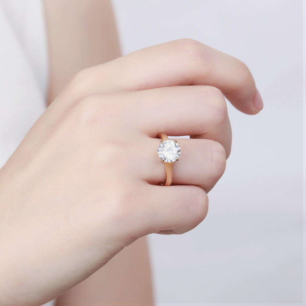 Zink Women's Gold Stainless Steel Ring | Zfrg002grc