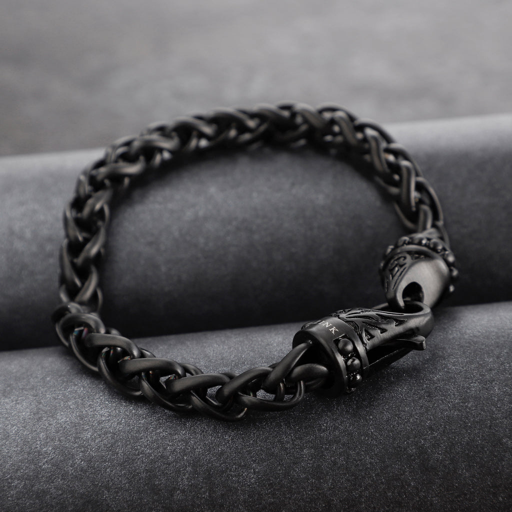 Zink Men's Black Stainless Steel Bracelet | Zjbc052b