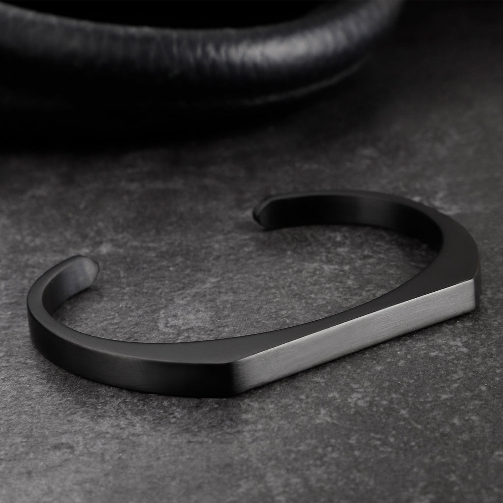 Zink Men's Black Stainless Steel Bracelet | Zjbc056b