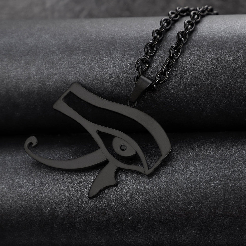 Zink Men's Black Stainless Steel Necklace | Zjpd025b by i-watch