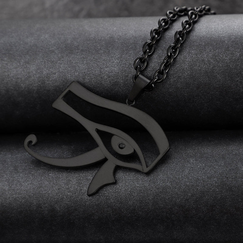 Zink Men's Black Stainless Steel Necklace | Zjpd025b by i-watch
