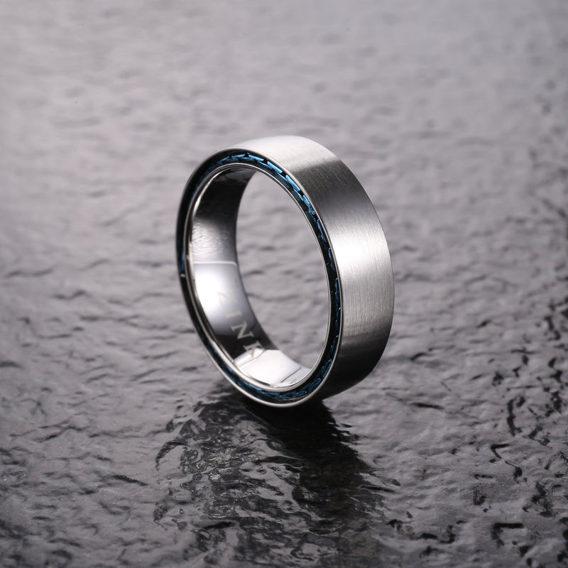 Zink Men's Silver Stainless Steel Ring | Zjrg0354
