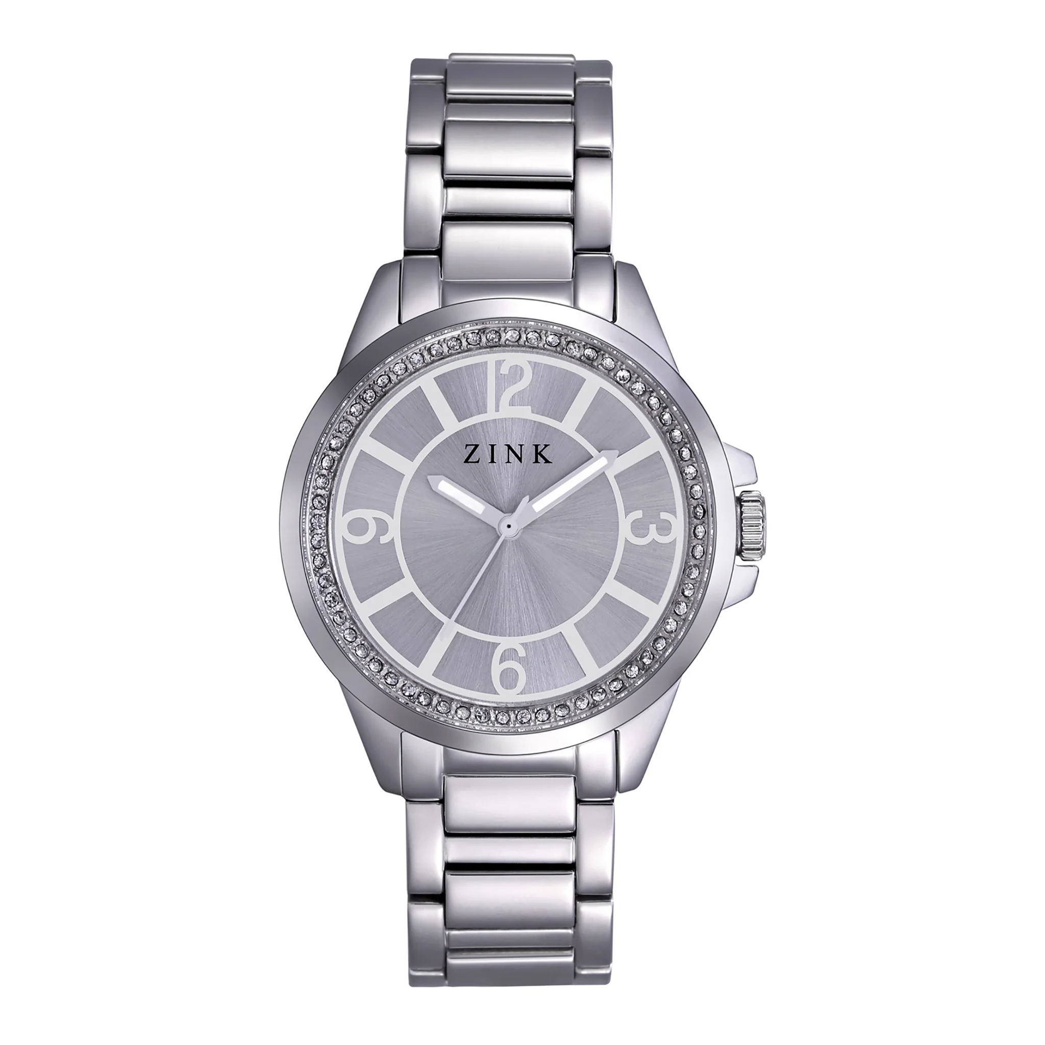 ZINK Women's Watch with Silver Stainless Steel Case and Silver Stainless Steel Band