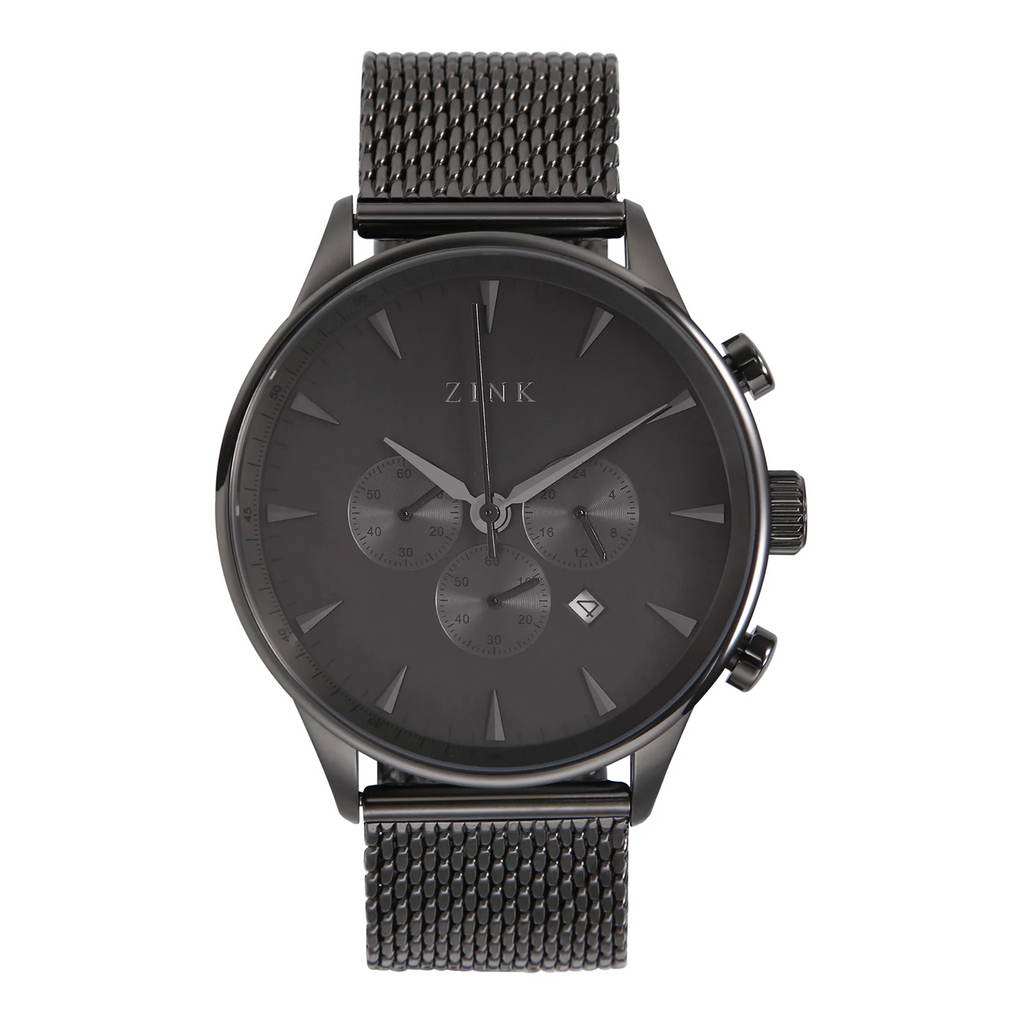 ZINK ZK127G2MS-21 MEN'S ELEGANCE - BLACK STAINLESS STEEL TIMEPIECE