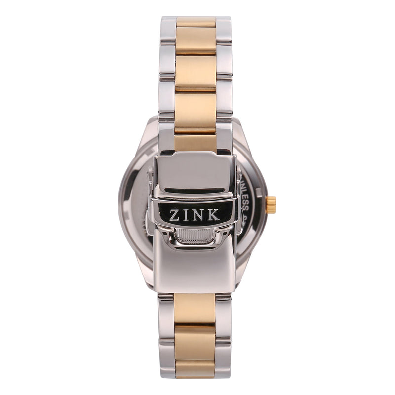 Zink Women's Watch With Silver & Gold Stainless Steel Case And Silver & Gold Stainless Steel Band by i-watch