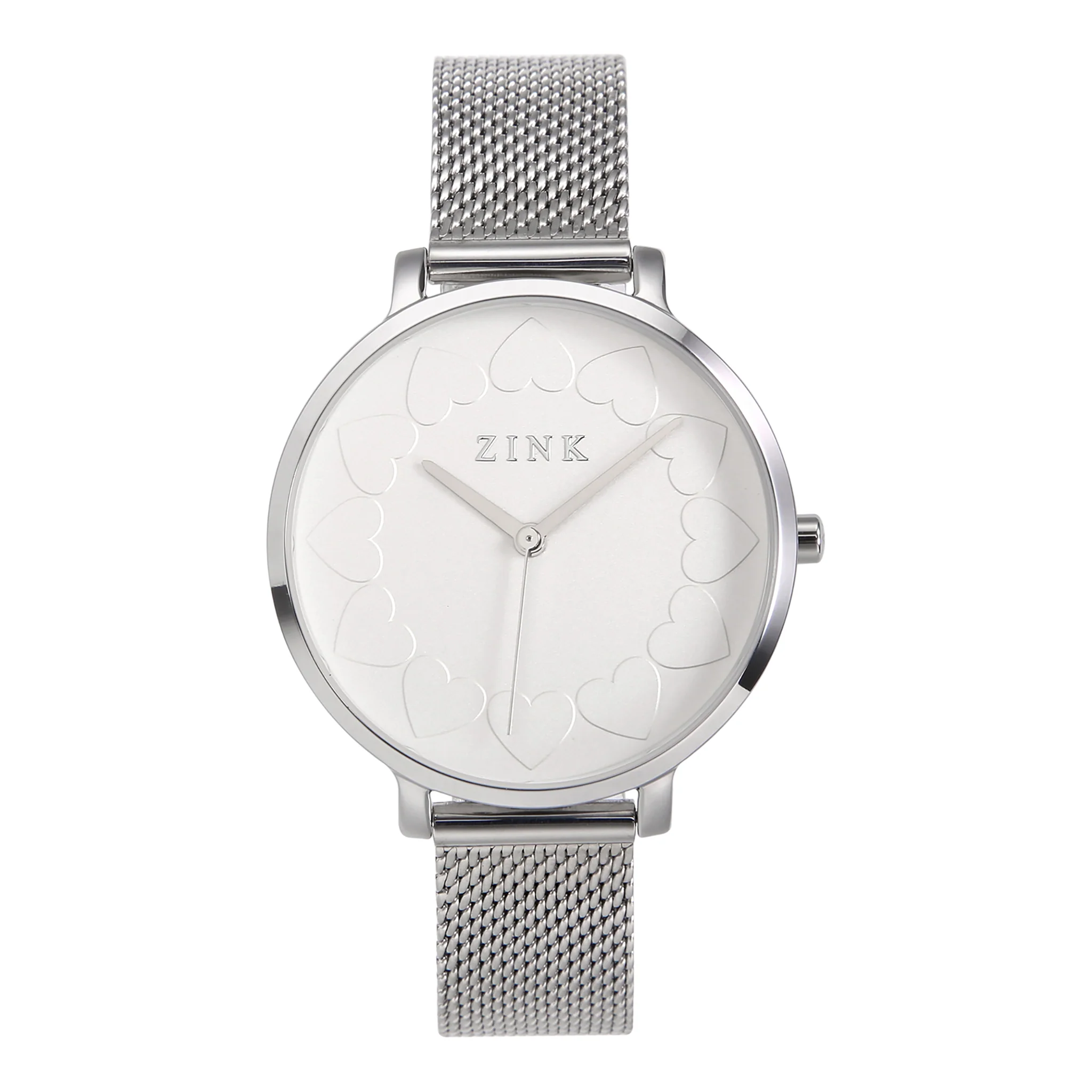 ZINK Women's Watch with Silver Stainless Steel Case and Silver Stainless Steel Band