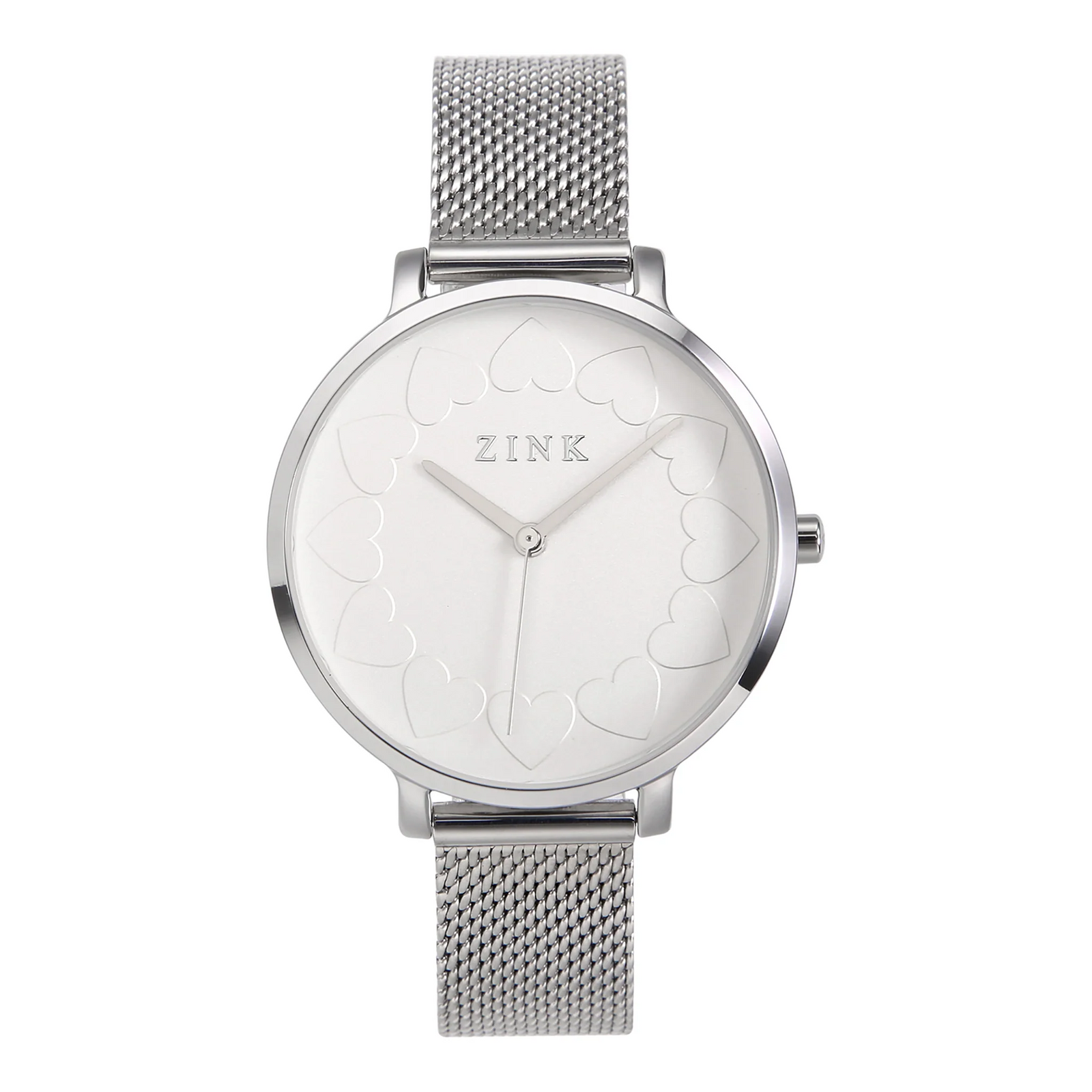 Zink Women's Watch With Silver Stainless Steel Case And Silver Stainless Steel Band by i-watch