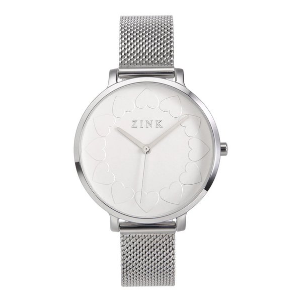Zink Women's Watch With Silver Stainless Steel Case And Silver Stainless Steel Band by i-watch